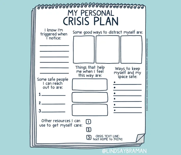 Creating a Crisis Plan: A Free Printable Worksheet for Safety Planning -  LindsayBraman.com