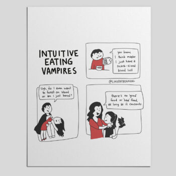 Illustration Series: Intuitive Eating Vampires