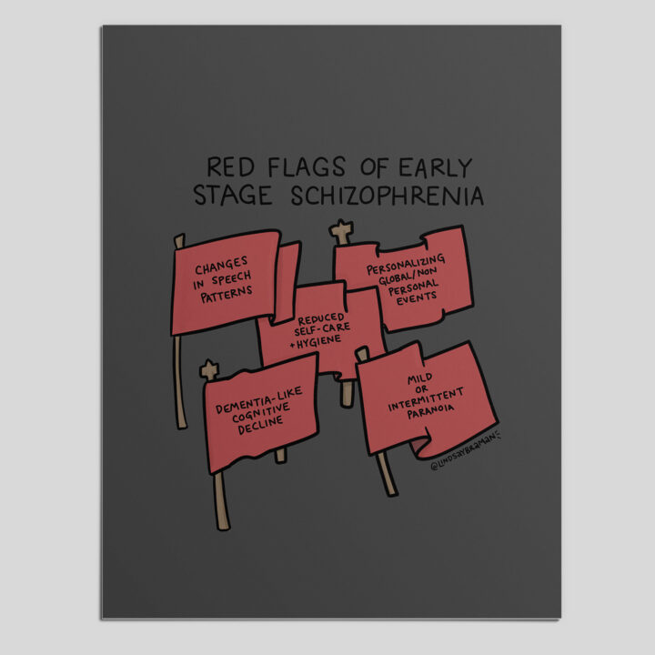 Red Flags for Early Stage Schizophrenia An Infographic