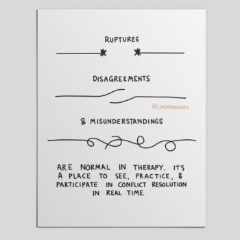 Ruptures, Disagreements, and Misunderstandings in Therapy