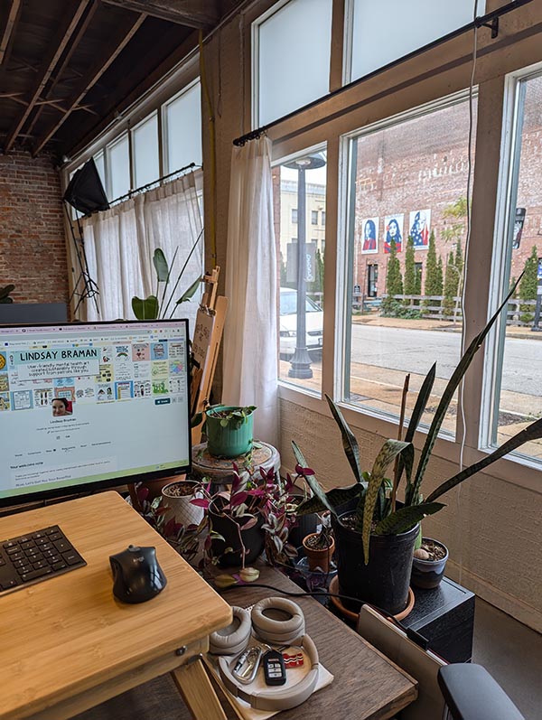 The office in St Louis where I created the book.