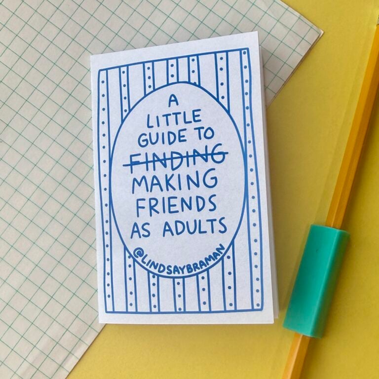 Zine: How to Make Friends as an Adult | Printable Guide to Research on Friendships