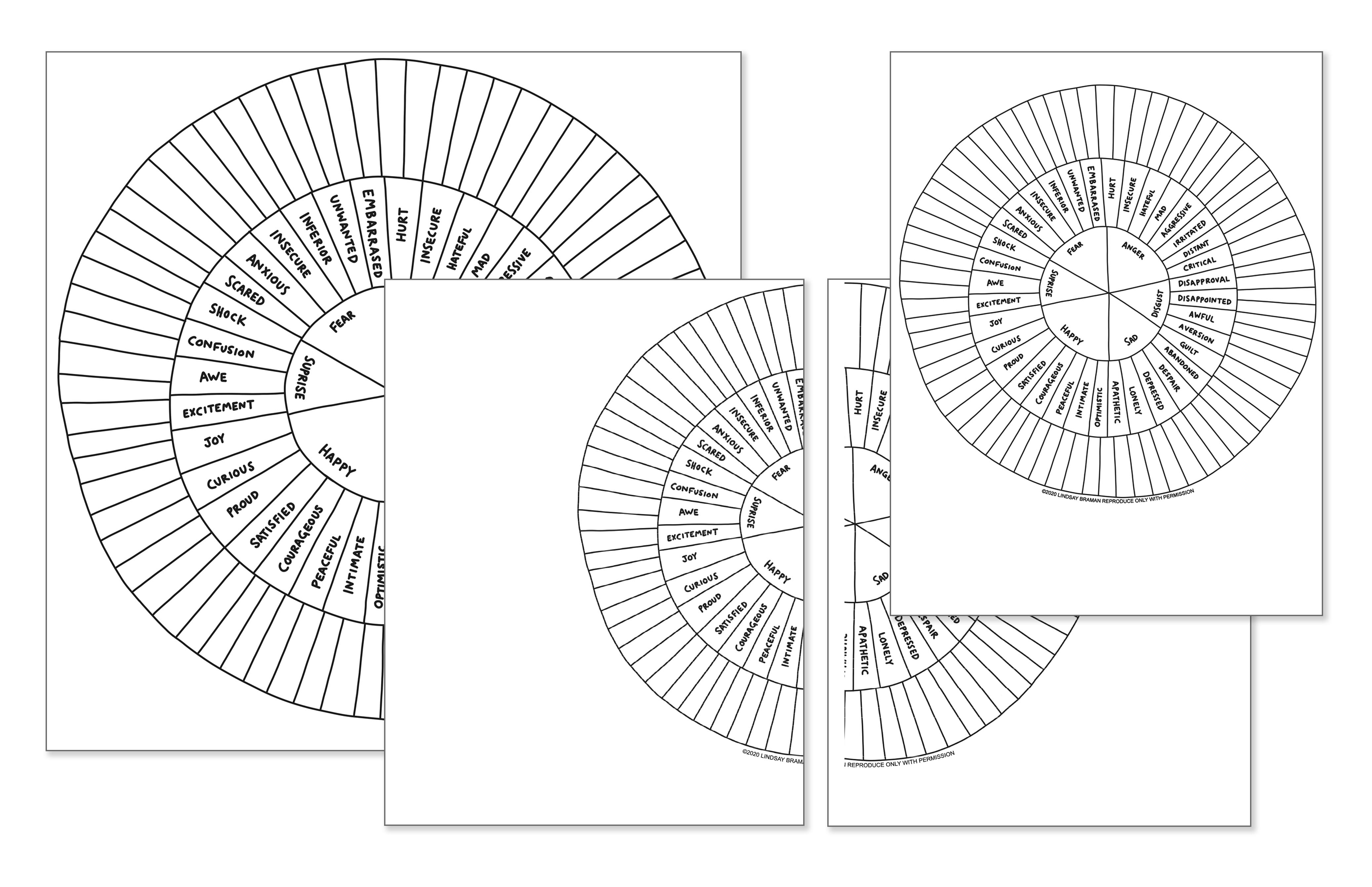 emotion sensation feeling wheel printable feelings wheel resources