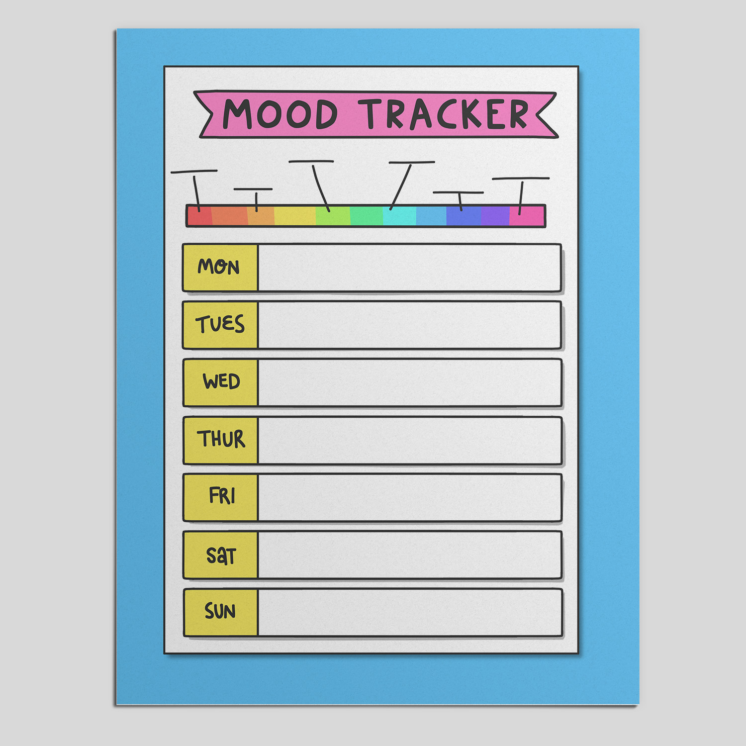 PDF Download: Bullet Journal Mood Tracker Layout Printable -  LindsayBraman.com